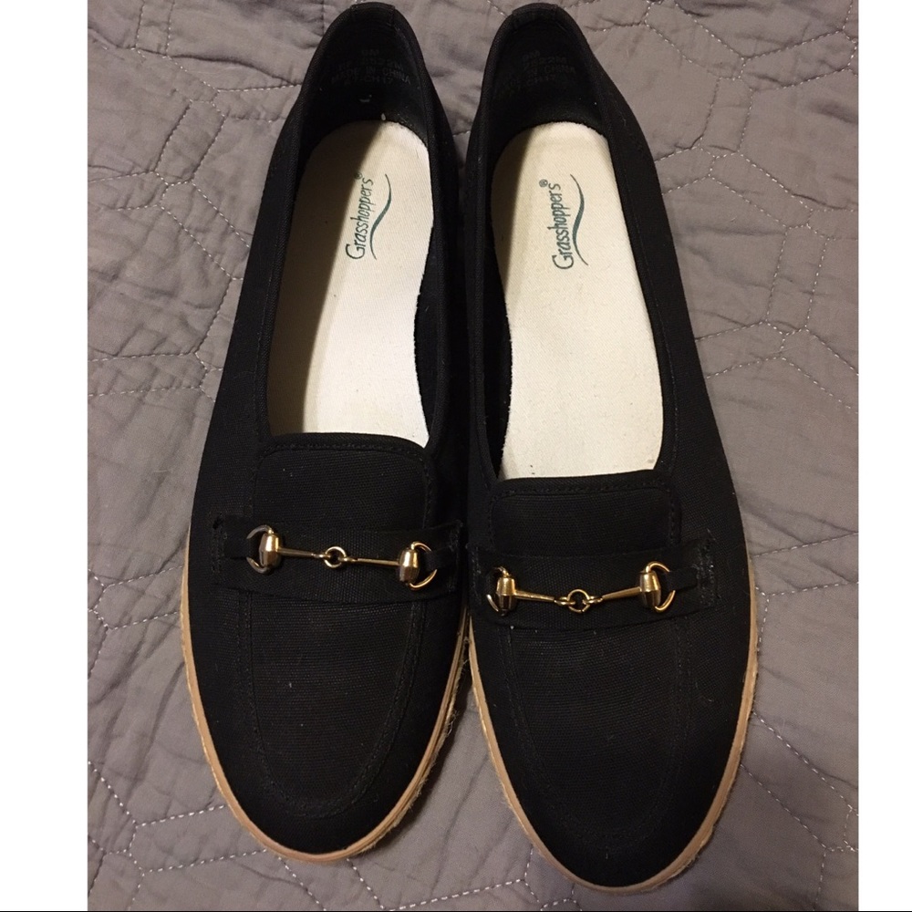 Grasshoppers Black Loafers NEW